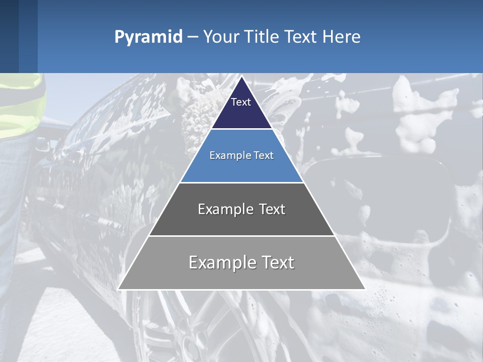 A Person Washing A Car With A Sponge Powerpoint Template PowerPoint Template