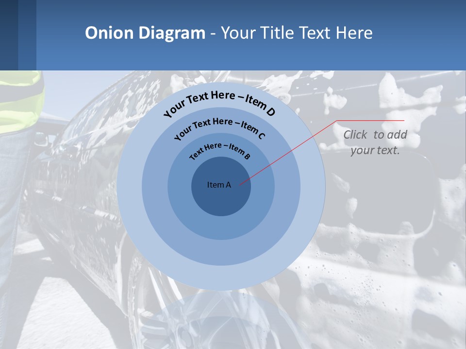 A Person Washing A Car With A Sponge Powerpoint Template PowerPoint Template