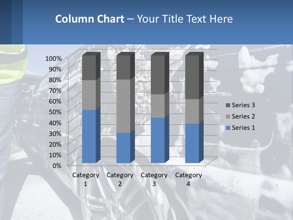 A Person Washing A Car With A Sponge Powerpoint Template PowerPoint Template
