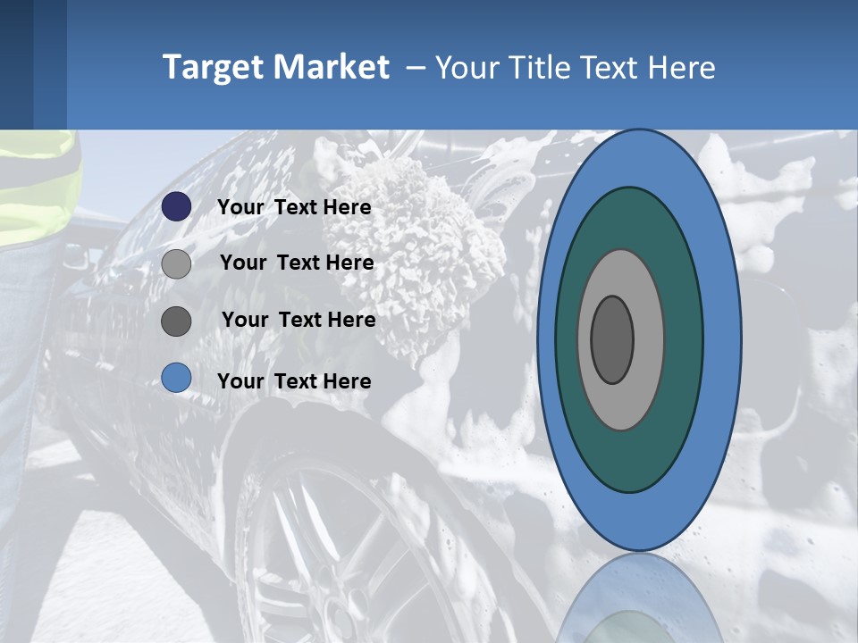 A Person Washing A Car With A Sponge Powerpoint Template PowerPoint Template