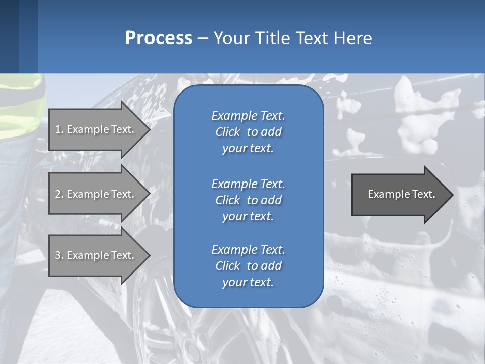 A Person Washing A Car With A Sponge Powerpoint Template PowerPoint Template
