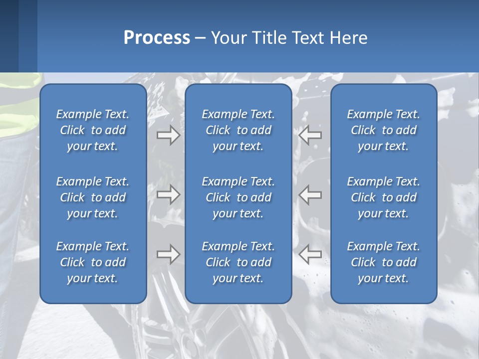 A Person Washing A Car With A Sponge Powerpoint Template PowerPoint Template