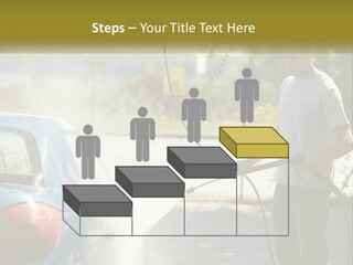 A Man Is Washing A Car With A Hose PowerPoint Template