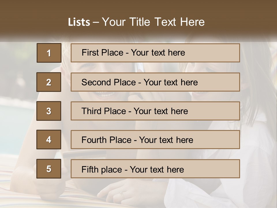 A Man And A Woman Laying On The Ground Talking On Their Cell Phones PowerPoint Template