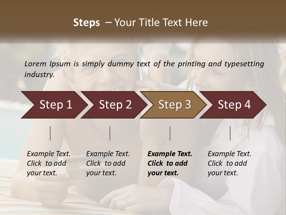A Man And A Woman Laying On The Ground Talking On Their Cell Phones PowerPoint Template
