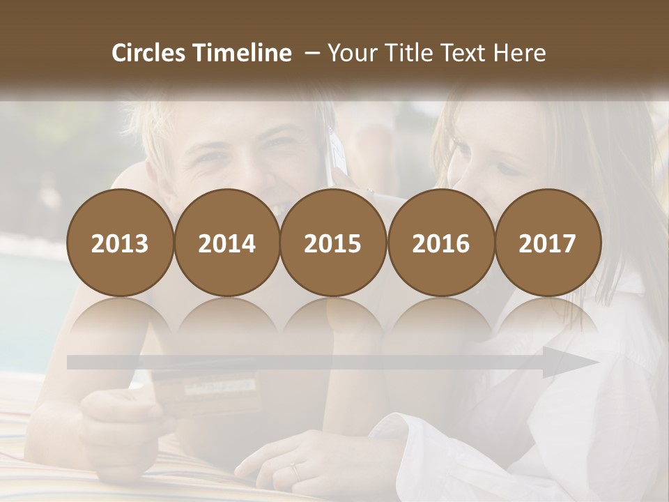 A Man And A Woman Laying On The Ground Talking On Their Cell Phones PowerPoint Template