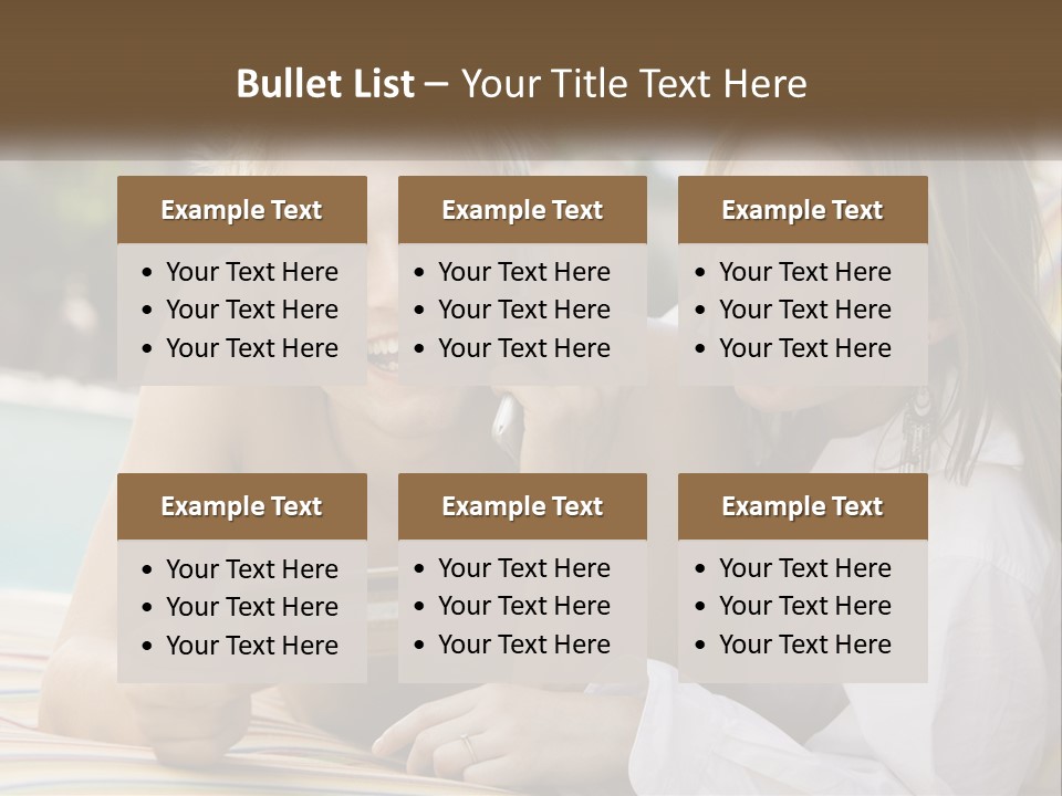 A Man And A Woman Laying On The Ground Talking On Their Cell Phones PowerPoint Template