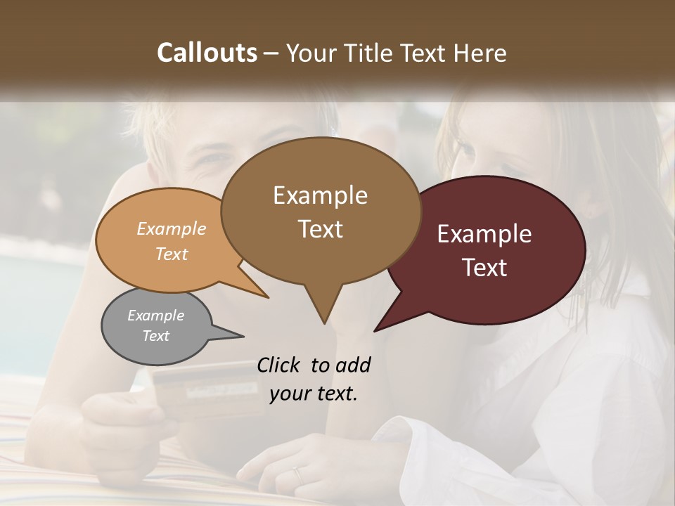 A Man And A Woman Laying On The Ground Talking On Their Cell Phones PowerPoint Template