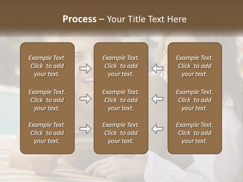 A Man And A Woman Laying On The Ground Talking On Their Cell Phones PowerPoint Template