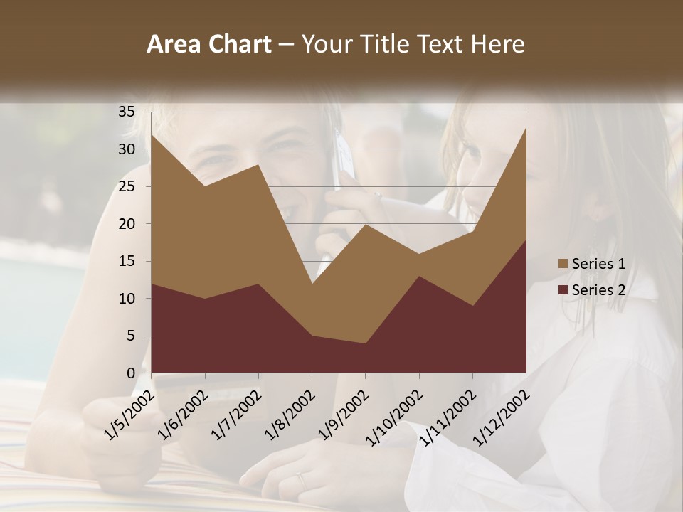 A Man And A Woman Laying On The Ground Talking On Their Cell Phones PowerPoint Template