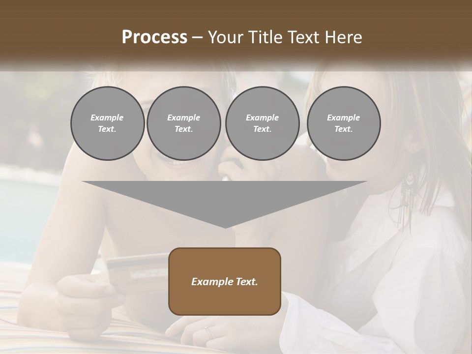 A Man And A Woman Laying On The Ground Talking On Their Cell Phones PowerPoint Template