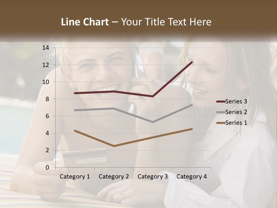 A Man And A Woman Laying On The Ground Talking On Their Cell Phones PowerPoint Template