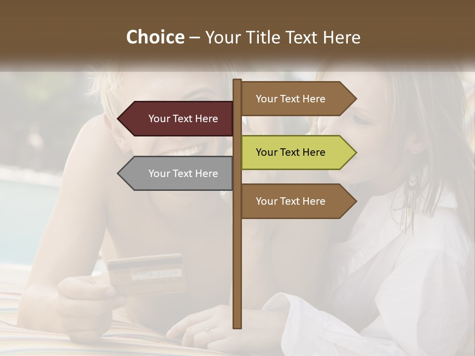 A Man And A Woman Laying On The Ground Talking On Their Cell Phones PowerPoint Template