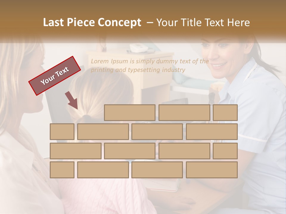 A Woman Talking To A Nurse At A Desk PowerPoint Template