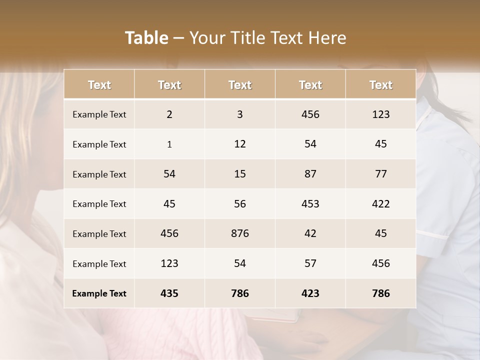 A Woman Talking To A Nurse At A Desk PowerPoint Template