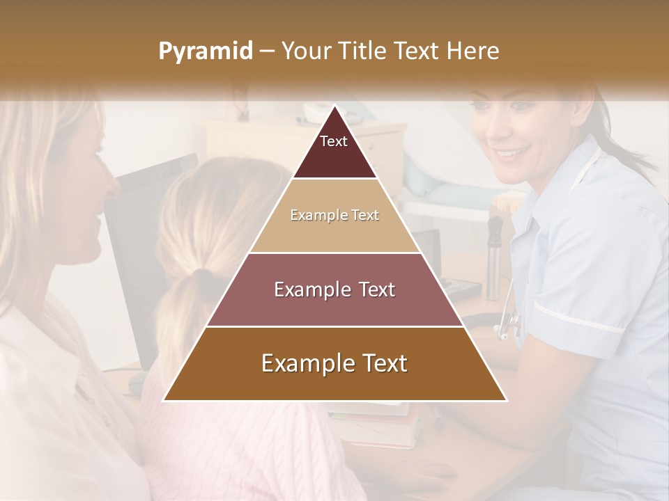 A Woman Talking To A Nurse At A Desk PowerPoint Template