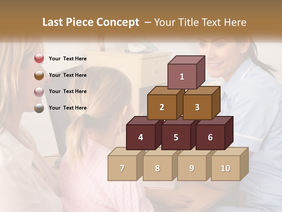 A Woman Talking To A Nurse At A Desk PowerPoint Template