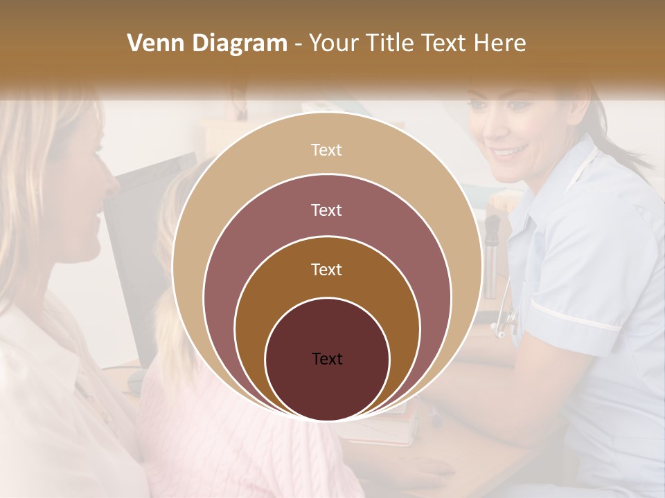 A Woman Talking To A Nurse At A Desk PowerPoint Template
