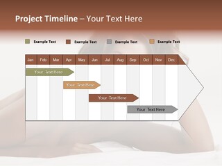 A Beautiful Woman Laying On Top Of A Bed PowerPoint Template