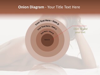 A Beautiful Woman Laying On Top Of A Bed PowerPoint Template