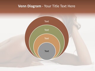 A Beautiful Woman Laying On Top Of A Bed PowerPoint Template