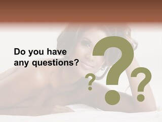 A Beautiful Woman Laying On Top Of A Bed PowerPoint Template