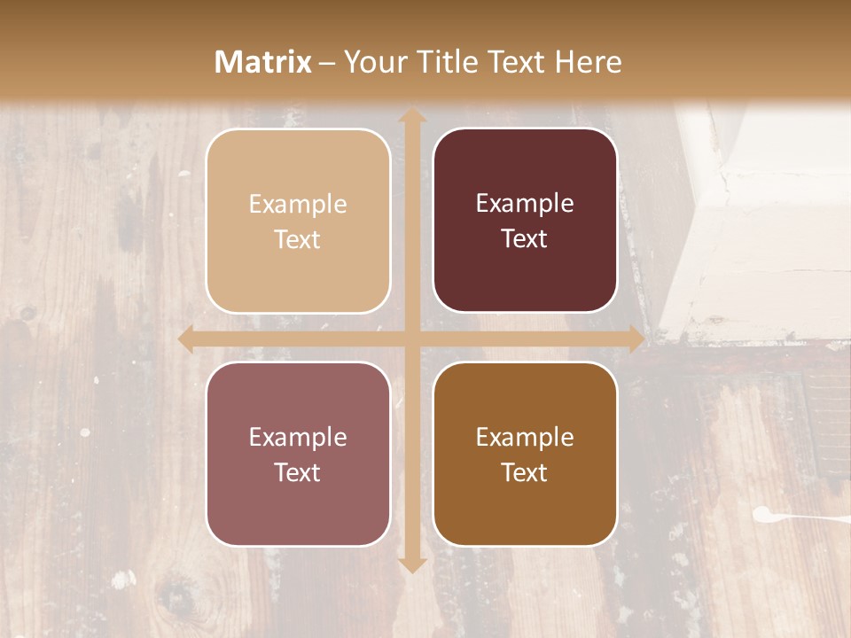 A Wooden Floor With A Brown Stain On It PowerPoint Template