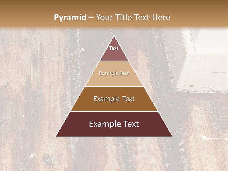 A Wooden Floor With A Brown Stain On It PowerPoint Template