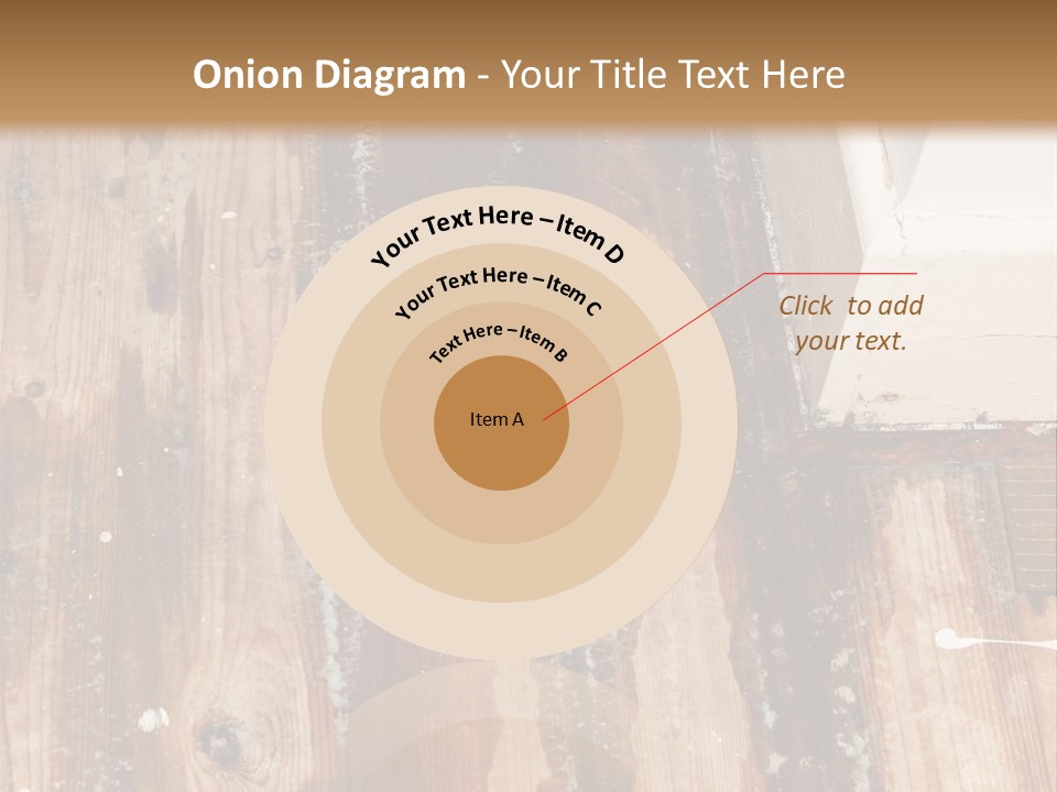 A Wooden Floor With A Brown Stain On It PowerPoint Template