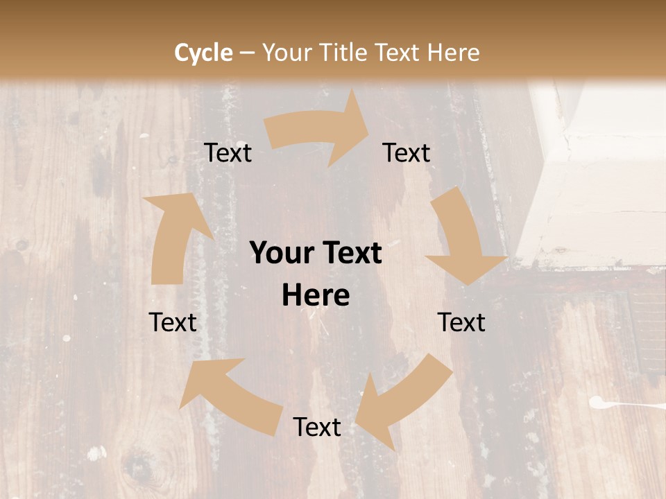 A Wooden Floor With A Brown Stain On It PowerPoint Template
