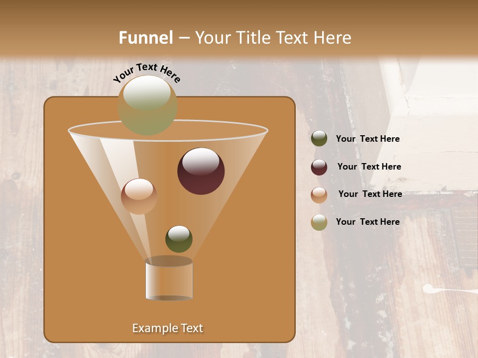 A Wooden Floor With A Brown Stain On It PowerPoint Template