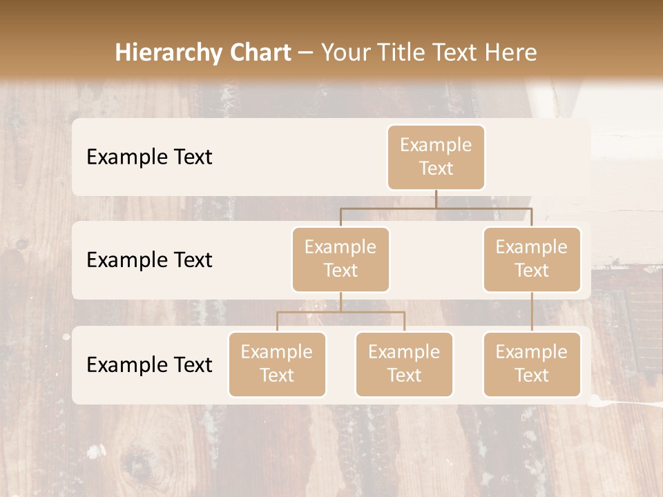 A Wooden Floor With A Brown Stain On It PowerPoint Template