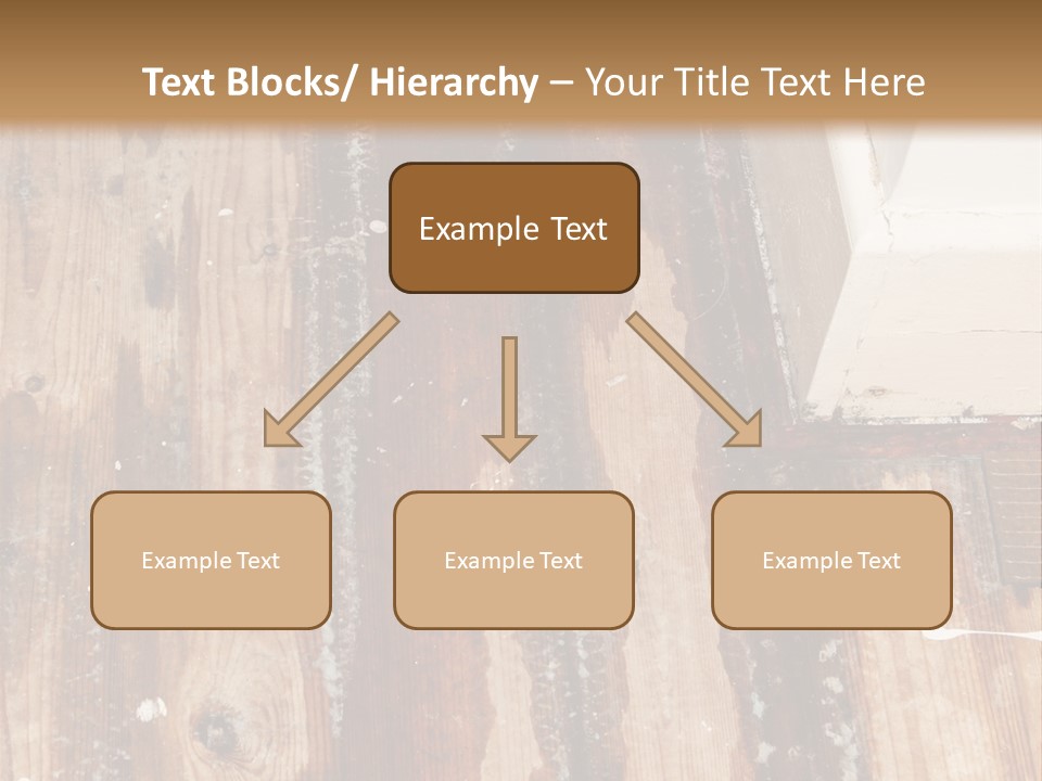 A Wooden Floor With A Brown Stain On It PowerPoint Template