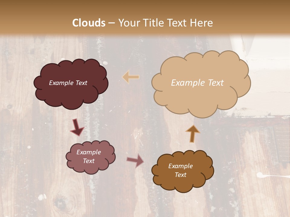 A Wooden Floor With A Brown Stain On It PowerPoint Template