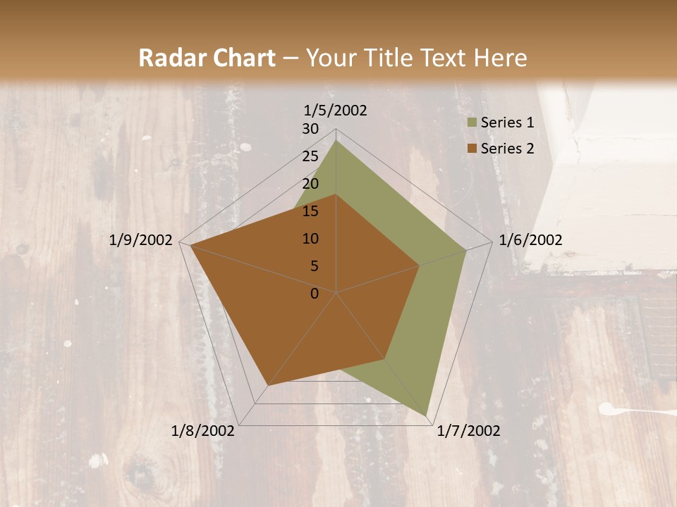 A Wooden Floor With A Brown Stain On It PowerPoint Template