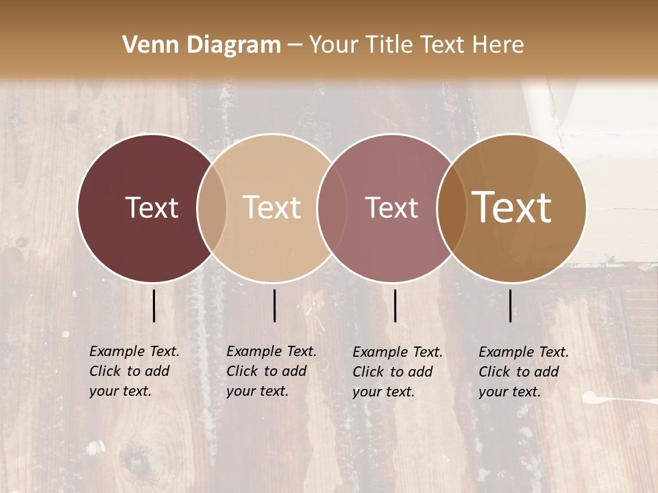 A Wooden Floor With A Brown Stain On It PowerPoint Template