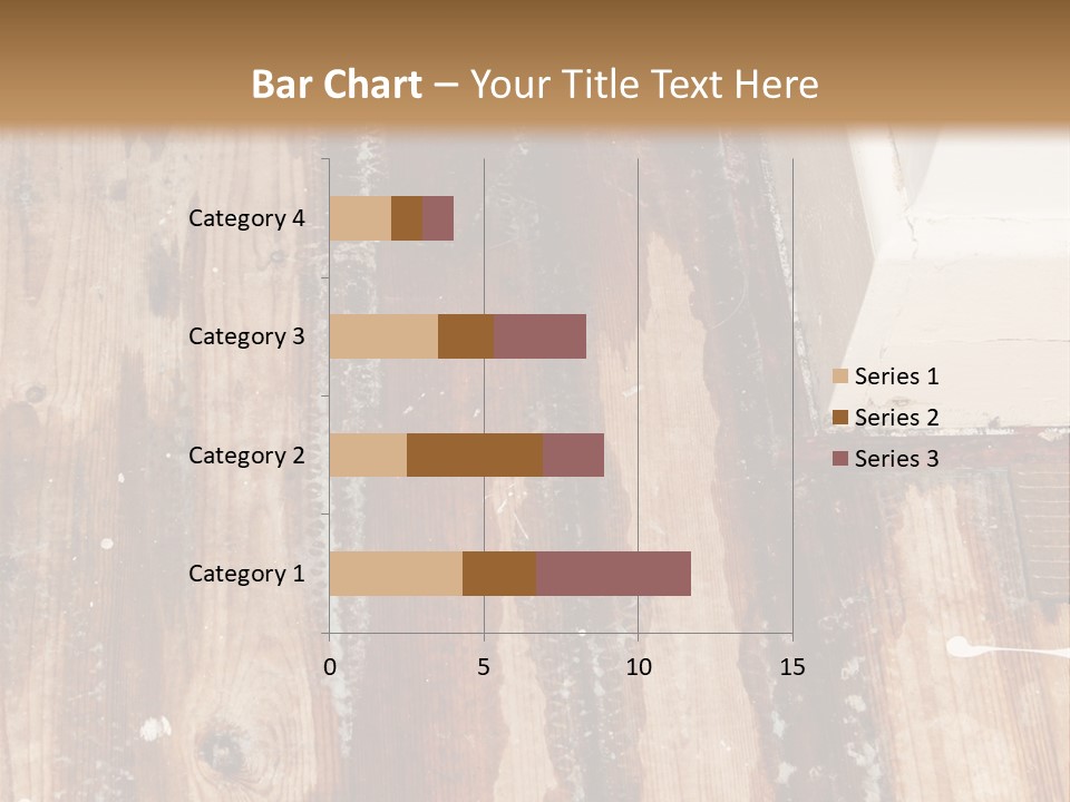 A Wooden Floor With A Brown Stain On It PowerPoint Template