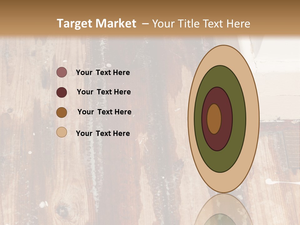 A Wooden Floor With A Brown Stain On It PowerPoint Template
