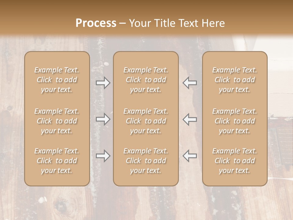A Wooden Floor With A Brown Stain On It PowerPoint Template