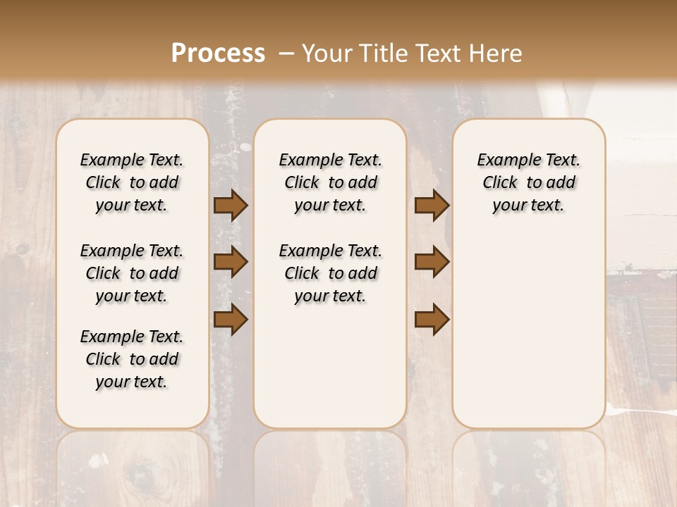 A Wooden Floor With A Brown Stain On It PowerPoint Template