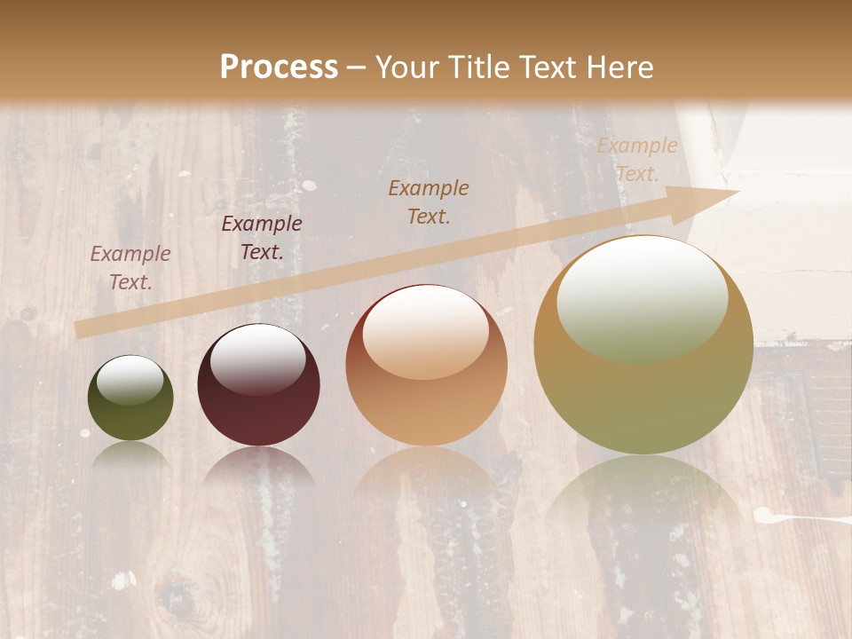 A Wooden Floor With A Brown Stain On It PowerPoint Template