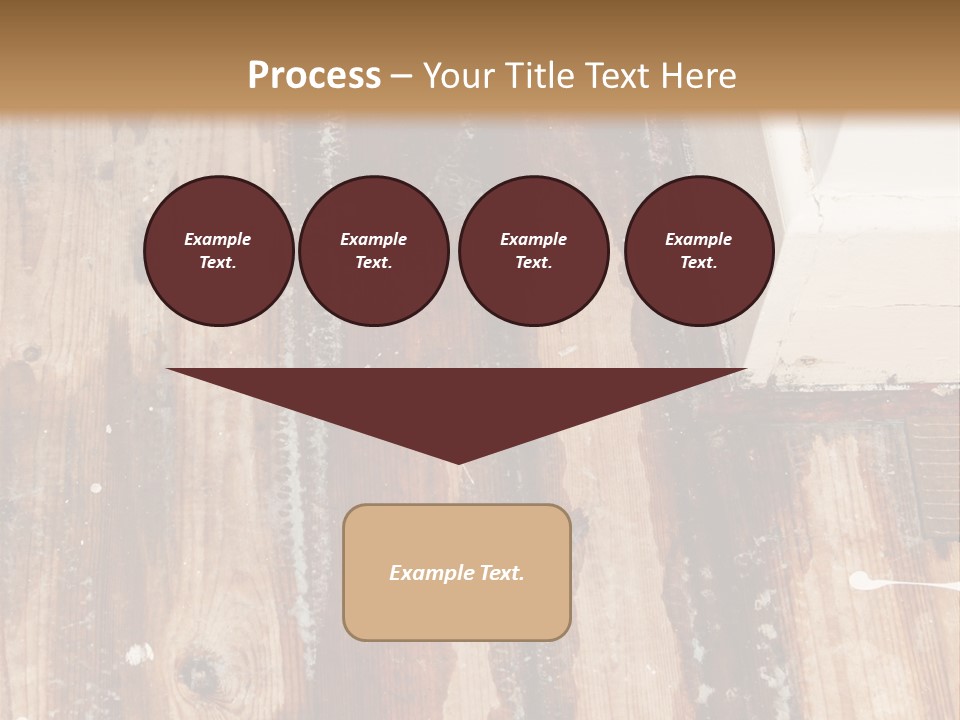 A Wooden Floor With A Brown Stain On It PowerPoint Template