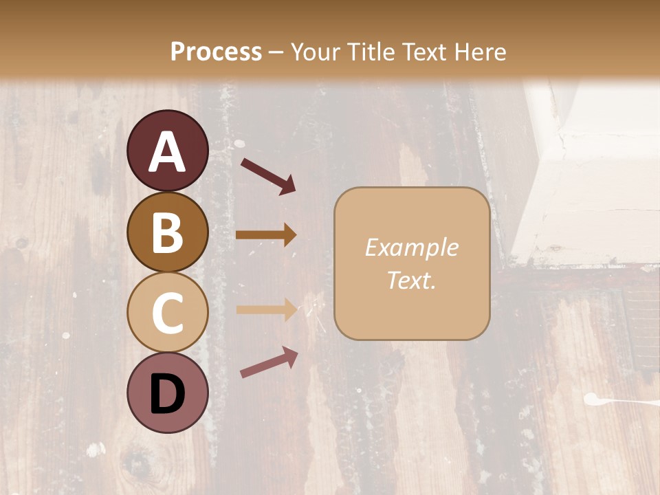 A Wooden Floor With A Brown Stain On It PowerPoint Template