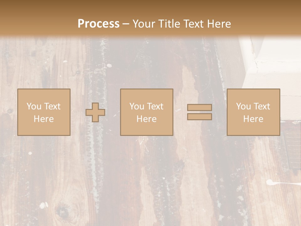 A Wooden Floor With A Brown Stain On It PowerPoint Template