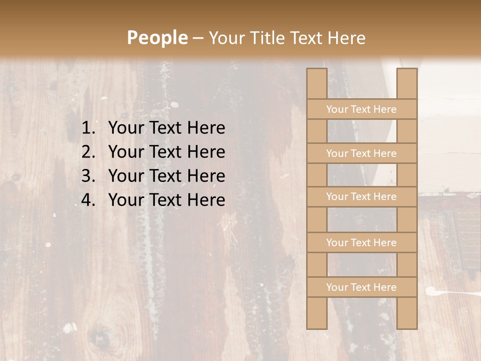 A Wooden Floor With A Brown Stain On It PowerPoint Template