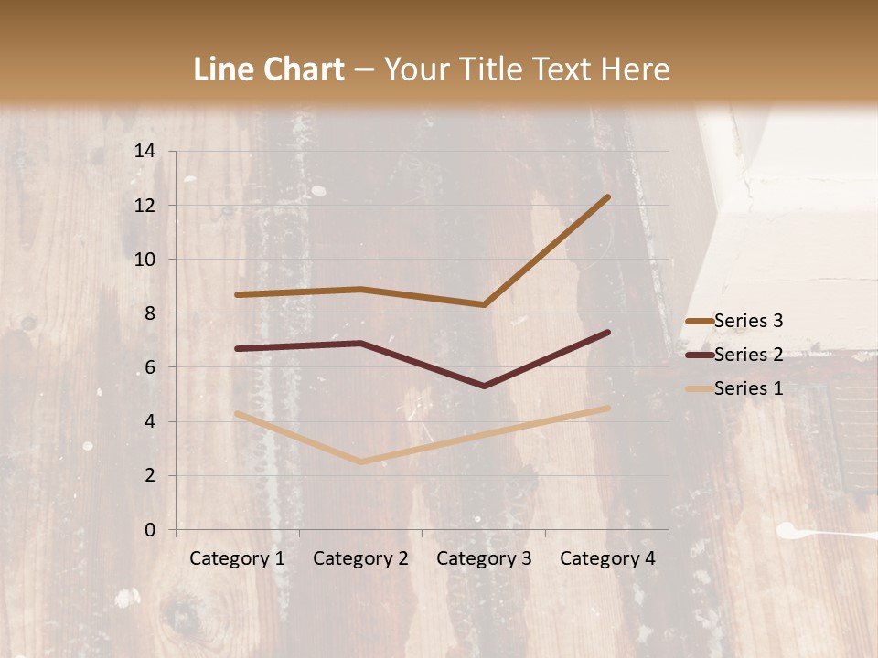 A Wooden Floor With A Brown Stain On It PowerPoint Template