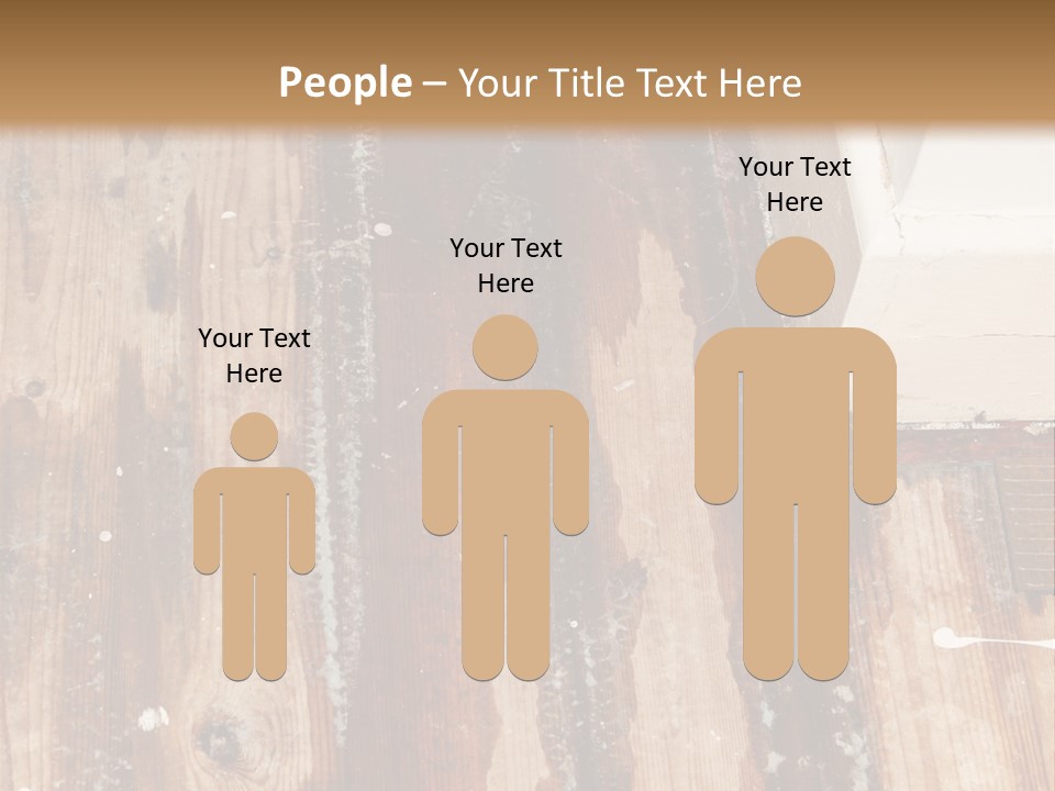 A Wooden Floor With A Brown Stain On It PowerPoint Template