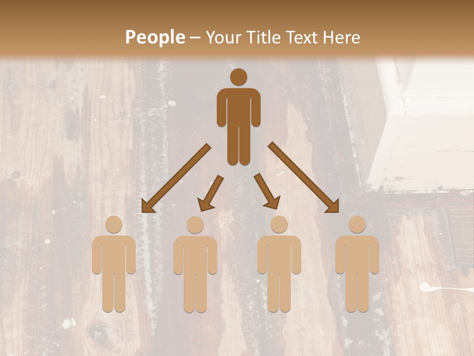 A Wooden Floor With A Brown Stain On It PowerPoint Template