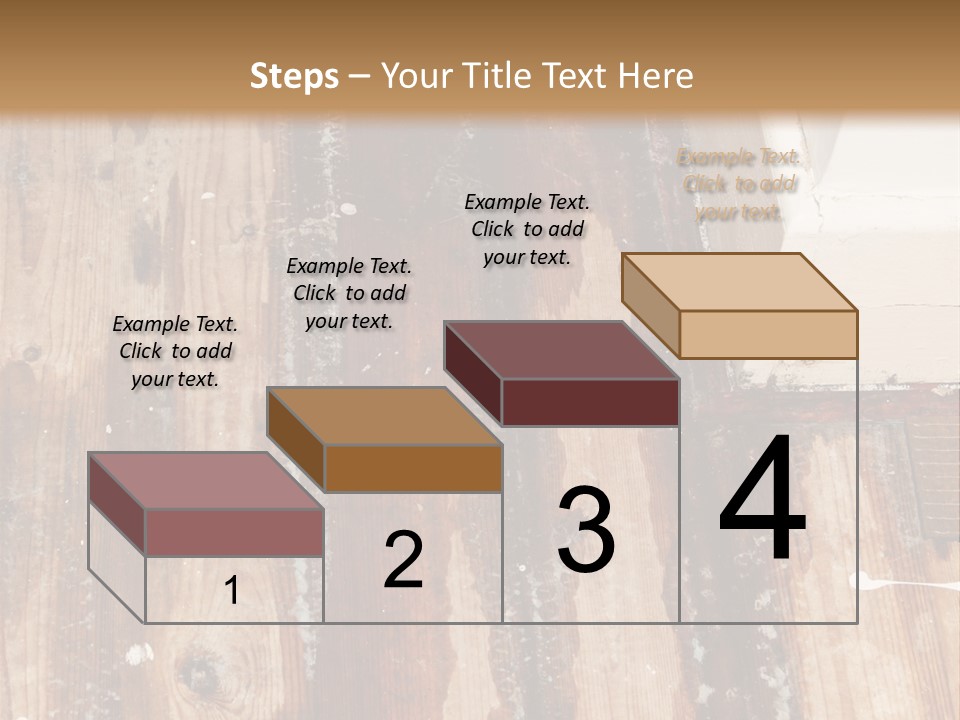 A Wooden Floor With A Brown Stain On It PowerPoint Template