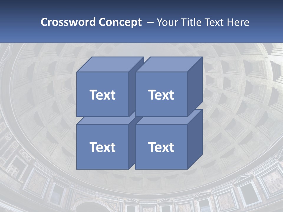 A Dome In A Building With A Skylight Above It PowerPoint Template